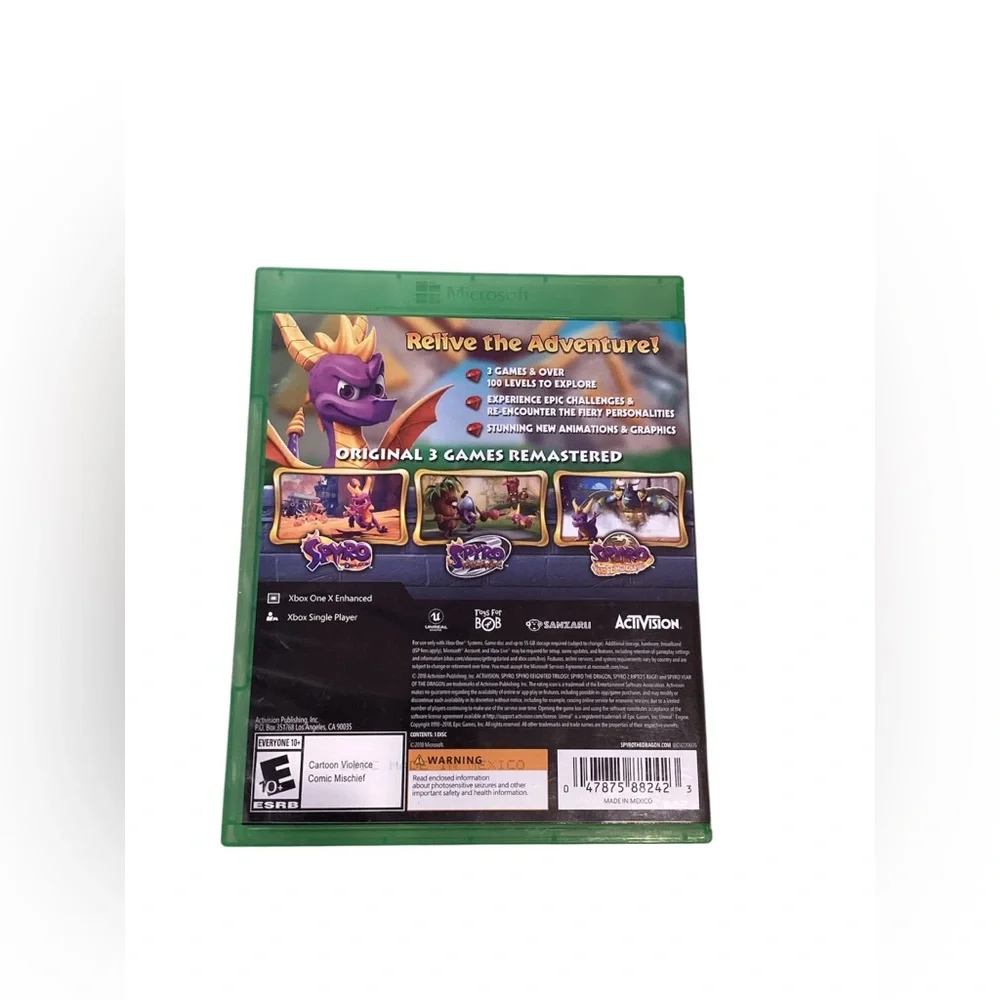 Spyro Reignited Trilogy DISC for‎ Xbox One
